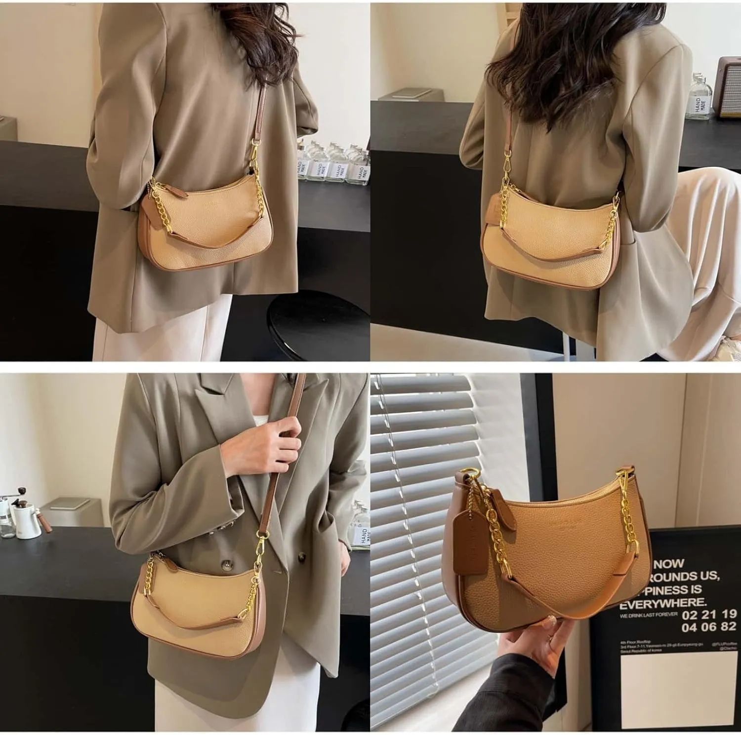 Crossbody Bags for Women Trendy Crescent Shoulder Underarm Small Purse Retro Classic Hobo Clutch Handbag Fashion Y2K