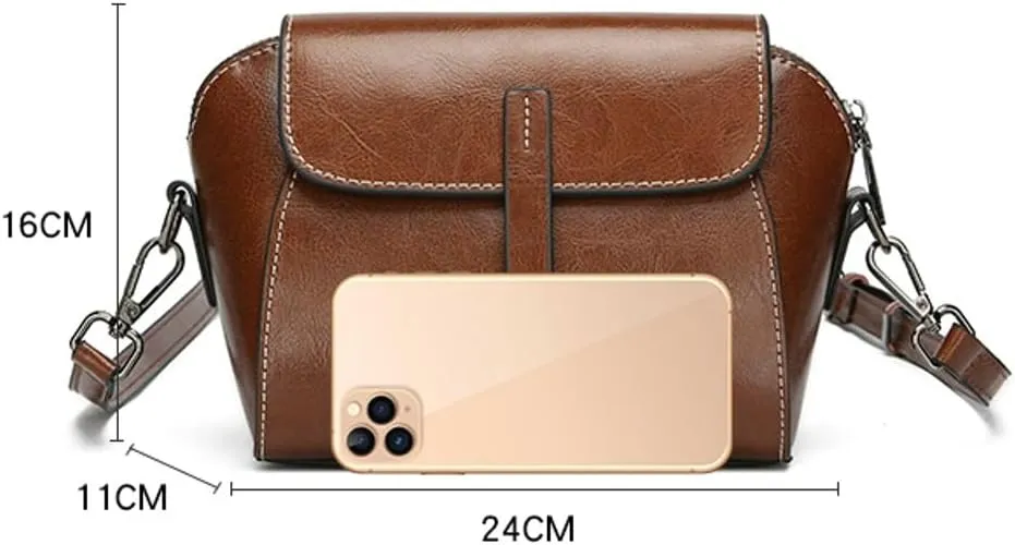 Crossbody Bags Women Genuine Leather 2025 Spring Trendy Shoulder Clutch Purse Satchel Tote Handbags Removeable Strap