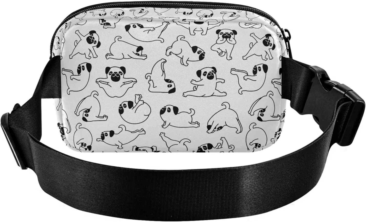 Customized Cartoon Puppy Dog Waterproof Fanny Packs for Women Hip Pack Belt Pouch Funny Travel Waist Pack for Men