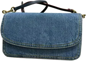 Denim Crossbody Purse Women Summer Beach Bag Cute Underarm Shoulder Hobo Bags Trendy Travel Crescent Tote Handbag 2025