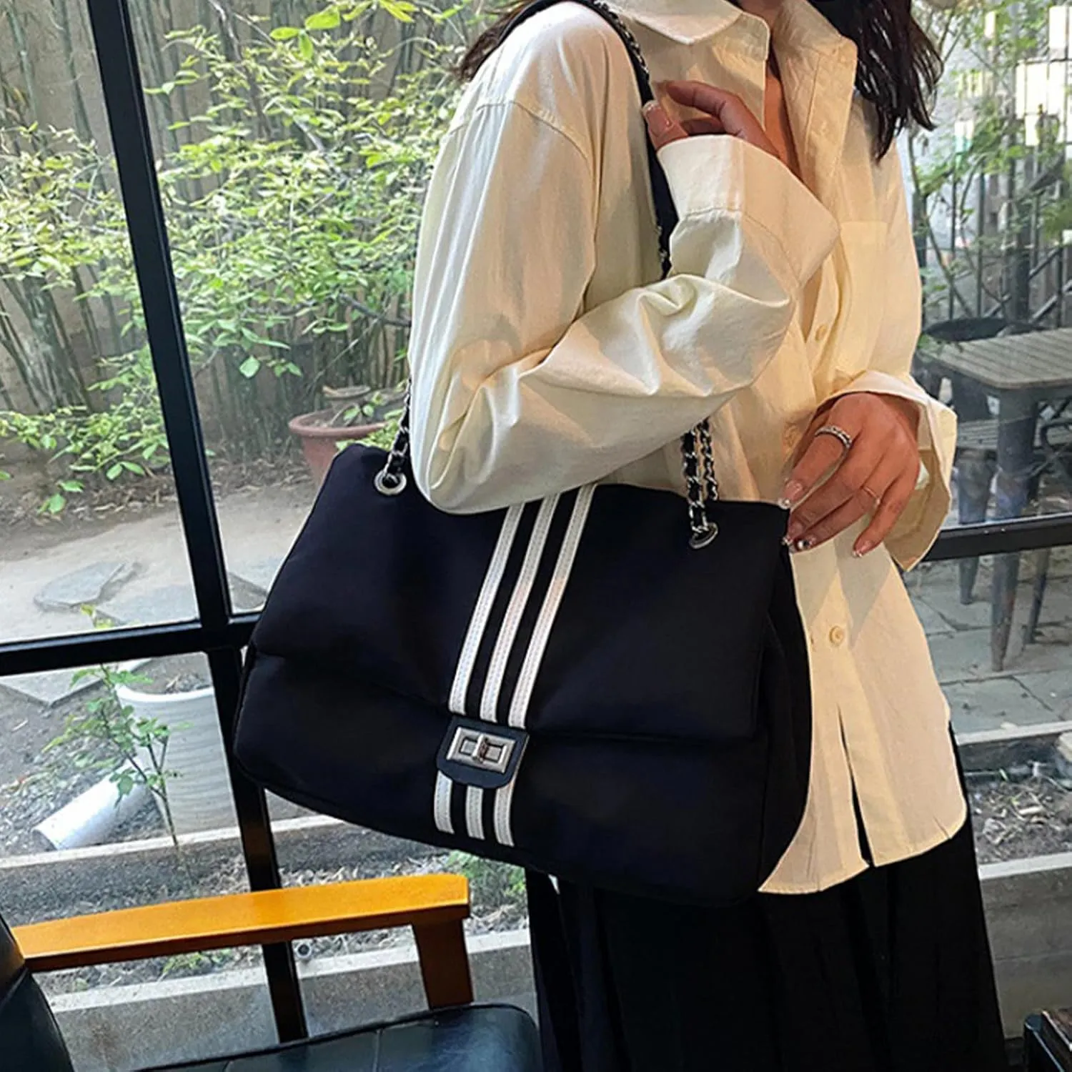 Denim Purse for Women Jean Purses Tote Bag for Womens Handbags Work Bags Jean Shoulder Bag Trendy Crossbody Bags