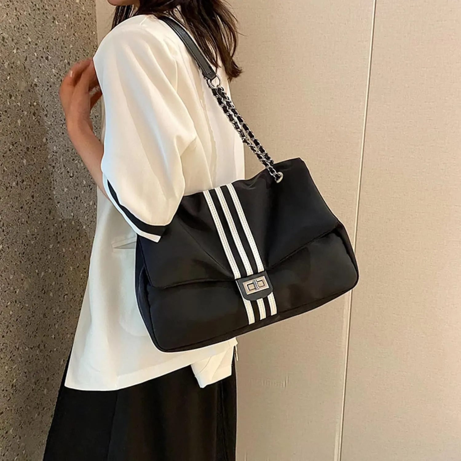 Denim Purse for Women Jean Purses Tote Bag for Womens Handbags Work Bags Jean Shoulder Bag Trendy Crossbody Bags