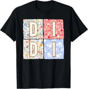 Didi Grandma Grandmother Mother's Day Boho Floral Flower T-Shirt