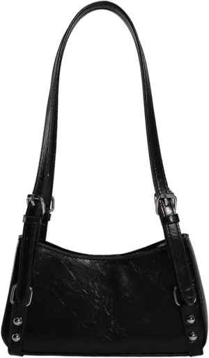 European American Retro Shoulder Crossbody Bag Commuter Versatile Small Square Bag Armpit Bags For Women