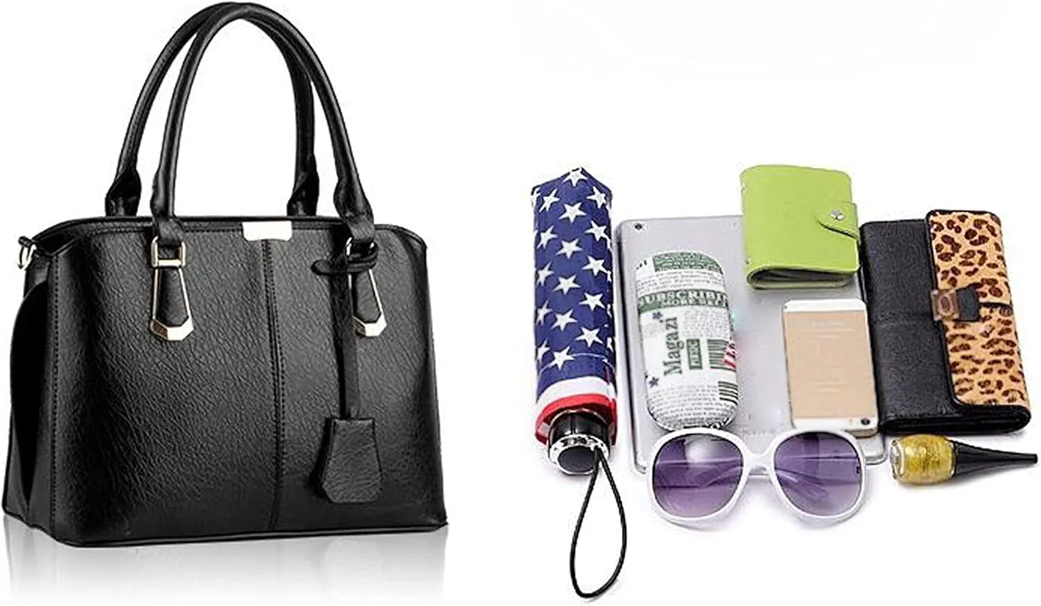Fashion Tote Handbag Women Shoulder Bag Top Handle Bags PU Leather Classic Crossbody Bag