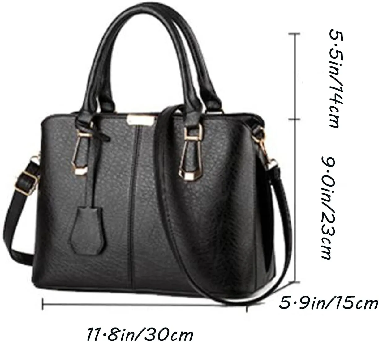 Fashion Tote Handbag Women Shoulder Bag Top Handle Bags PU Leather Classic Crossbody Bag