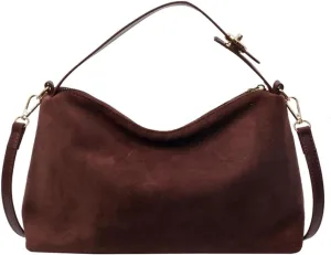 Faux Suede Tote & Crossbody Bags for Women - Trendy Slouchy Handbags for Fall & Winter