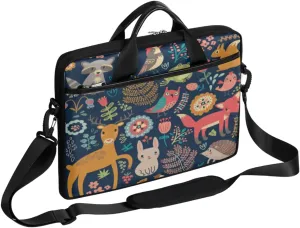 Flowers Laptop Bag for Women Men 13-15 Inch Computer Briefcase Bag Lightweight Notebook Shoulder Messenger Bag