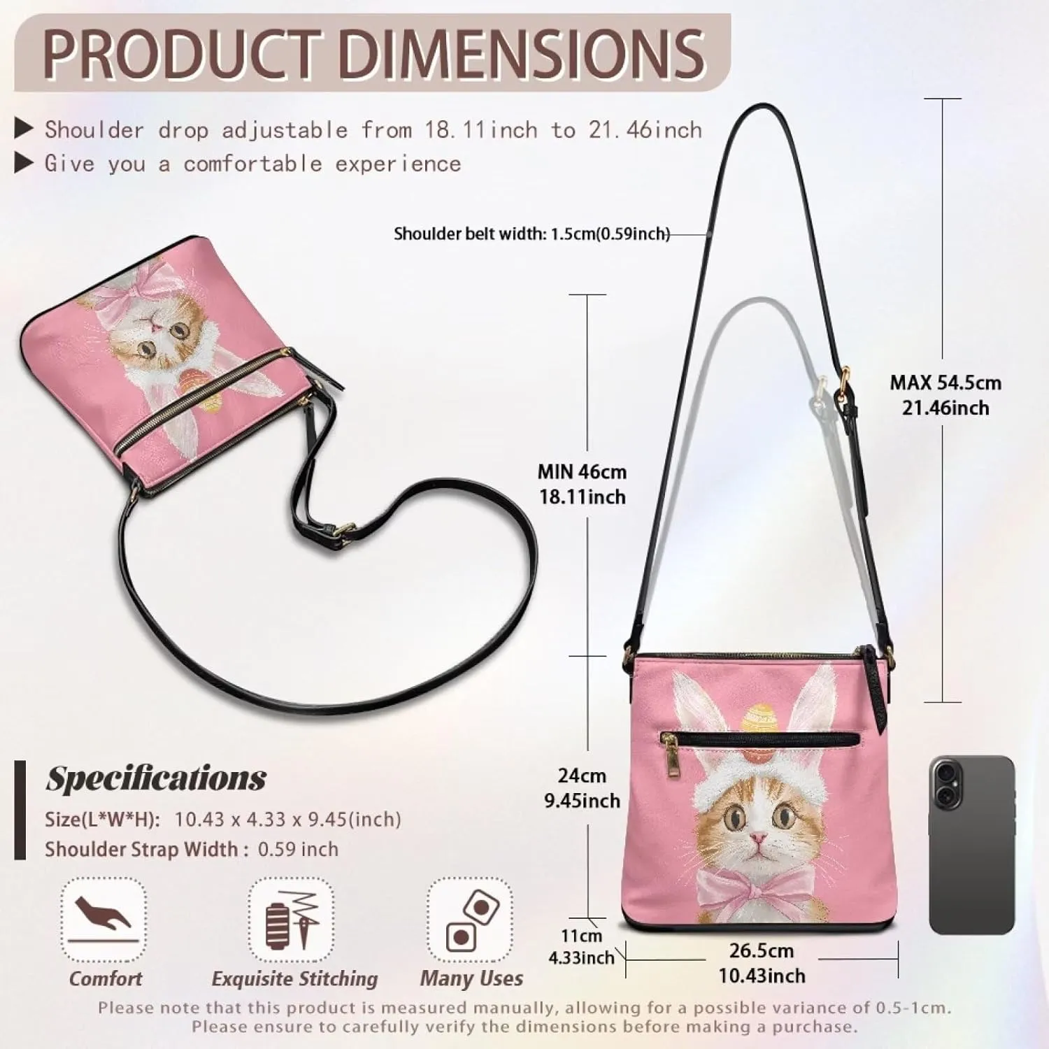 FOR U DESIGNS Crossbody Bags for Women Trendy Travel Leather Shoulder Satchel Bags with Zipper Pockets for Work