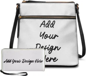 FOR U DESIGNS Leather Crossbody Bags for Women Trendy Shoulder Bags Cross Body Purse and Matching Wallet Set