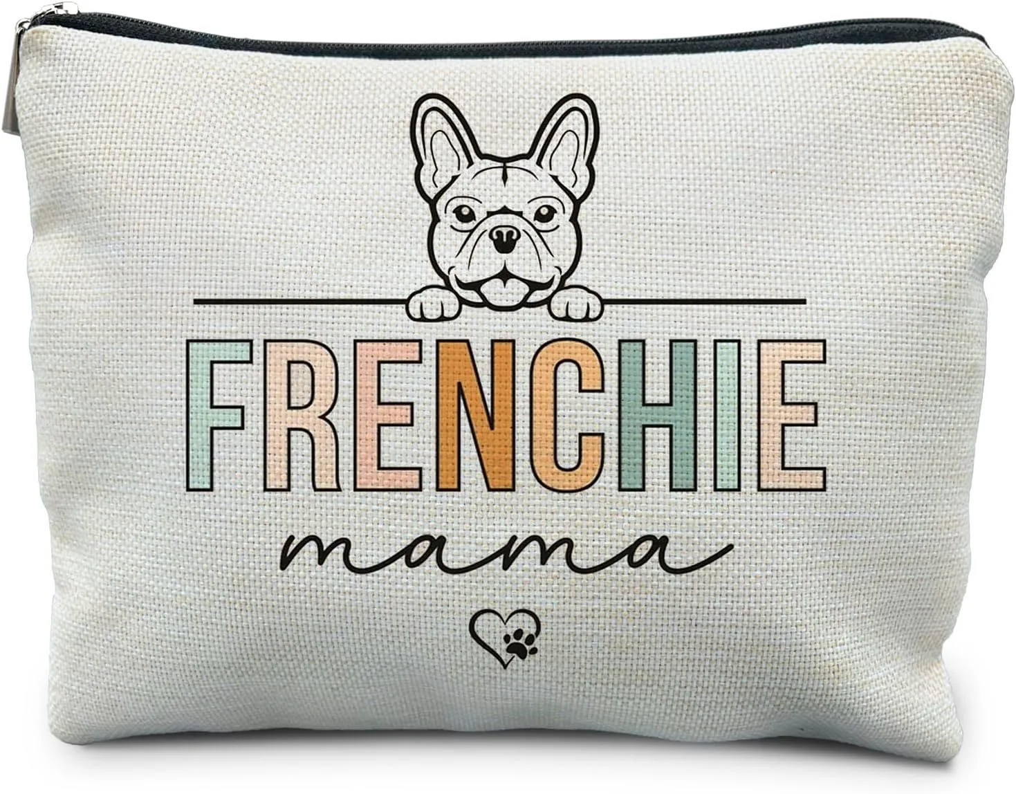 French Bulldog Gifts: Frenchie Mom & Lover Gifts - Makeup Bag Cosmetic Pouch