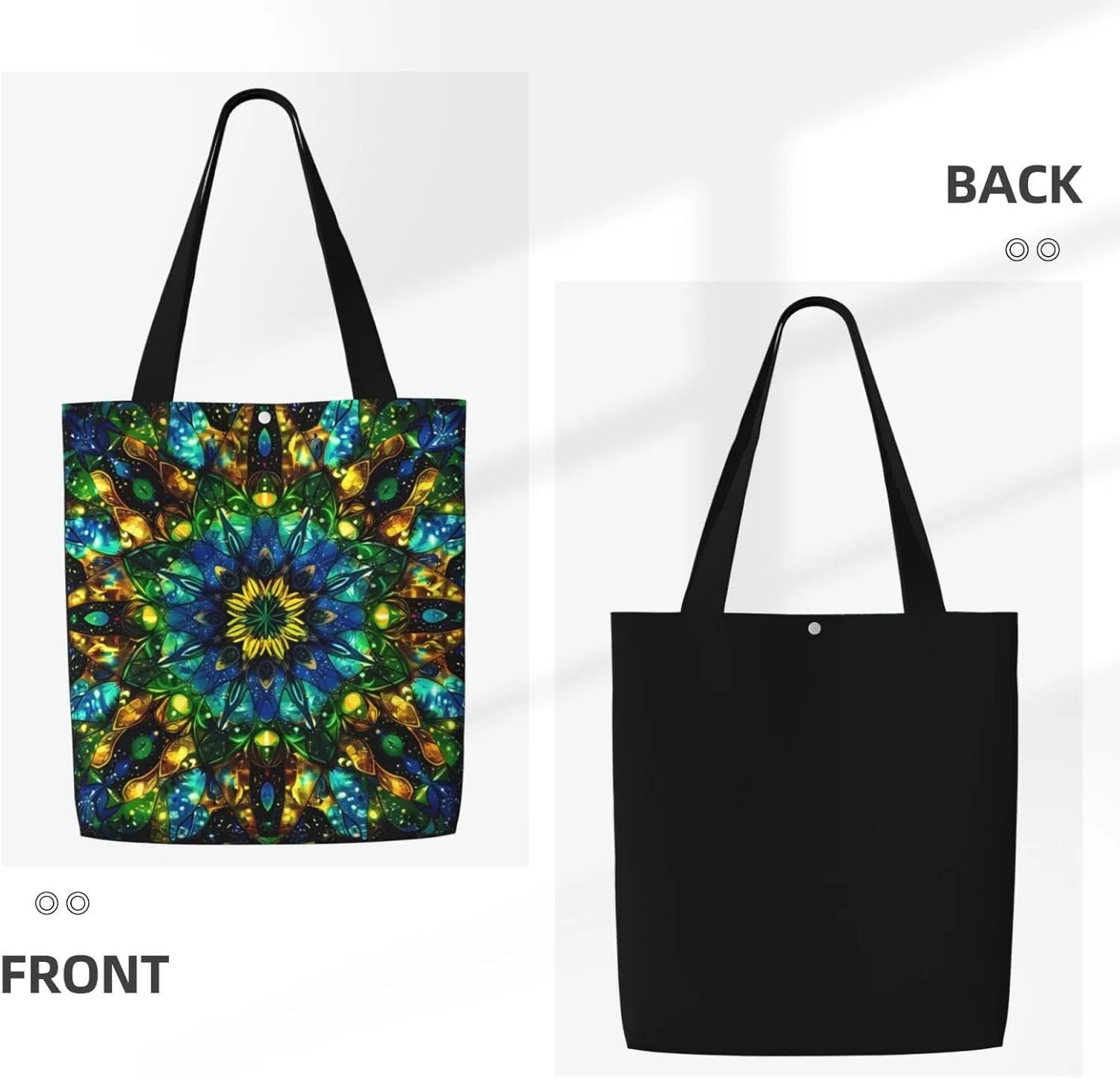 Garden Preety Scenery Canvas Shoulder Bag Reusable Tote Bag Soft Lightweight Cloth Bags For Women Girls Lady Casual