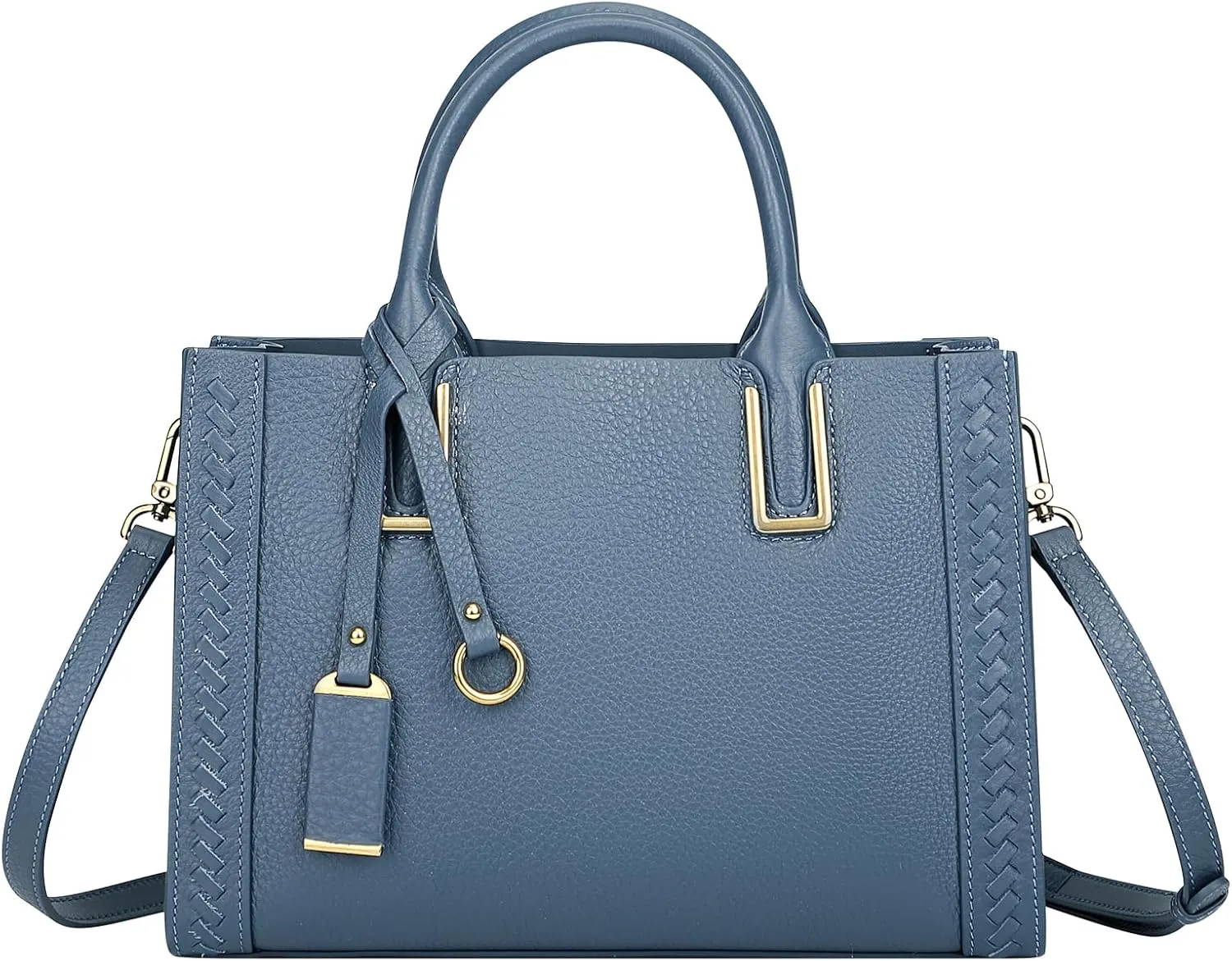 Geniune Leather Satchel Bags for Women Soft Leather Top Handle Handbags Classic Crossbody Purses(O213E Brown), Blue