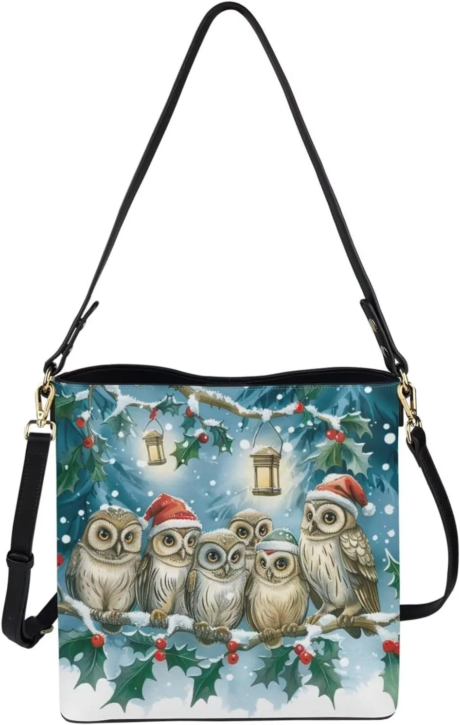 GIFTPUZZ Bucket Bags for Women Trendy Bucket Bag Purses Crossbody Bags for Women PU Leather Tote Bag Waterproof