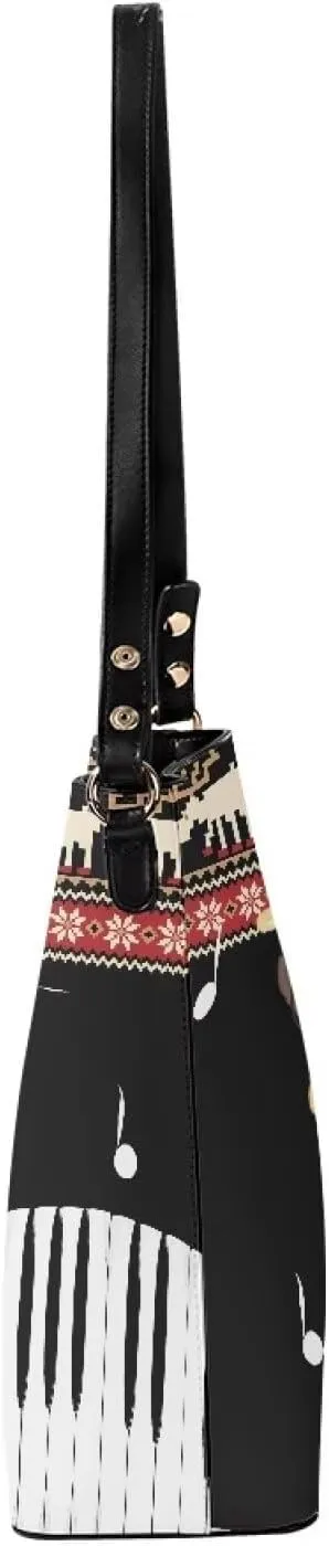 GIFTPUZZ Bucket Bags for Women Trendy Bucket Bag Purses Crossbody Bags for Women PU Leather Tote Bag Waterproof