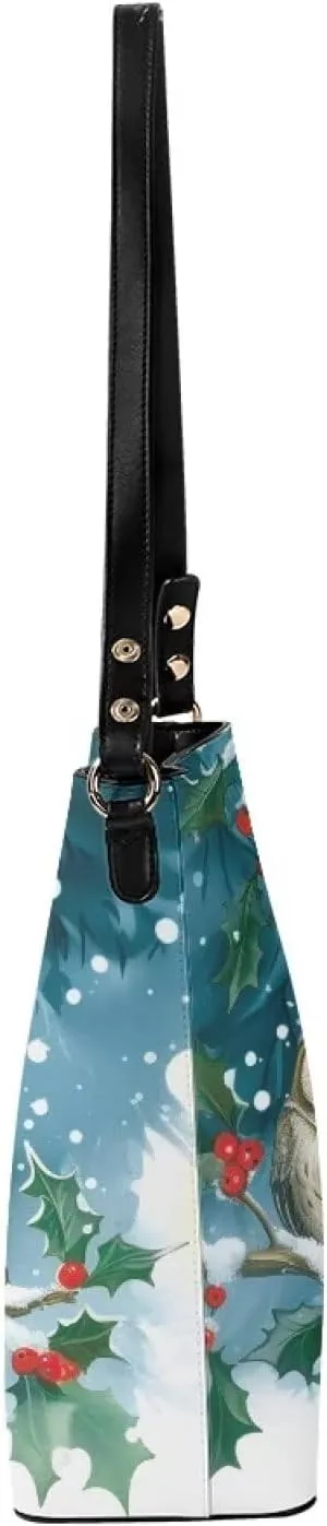GIFTPUZZ Bucket Bags for Women Trendy Bucket Bag Purses Crossbody Bags for Women PU Leather Tote Bag Waterproof