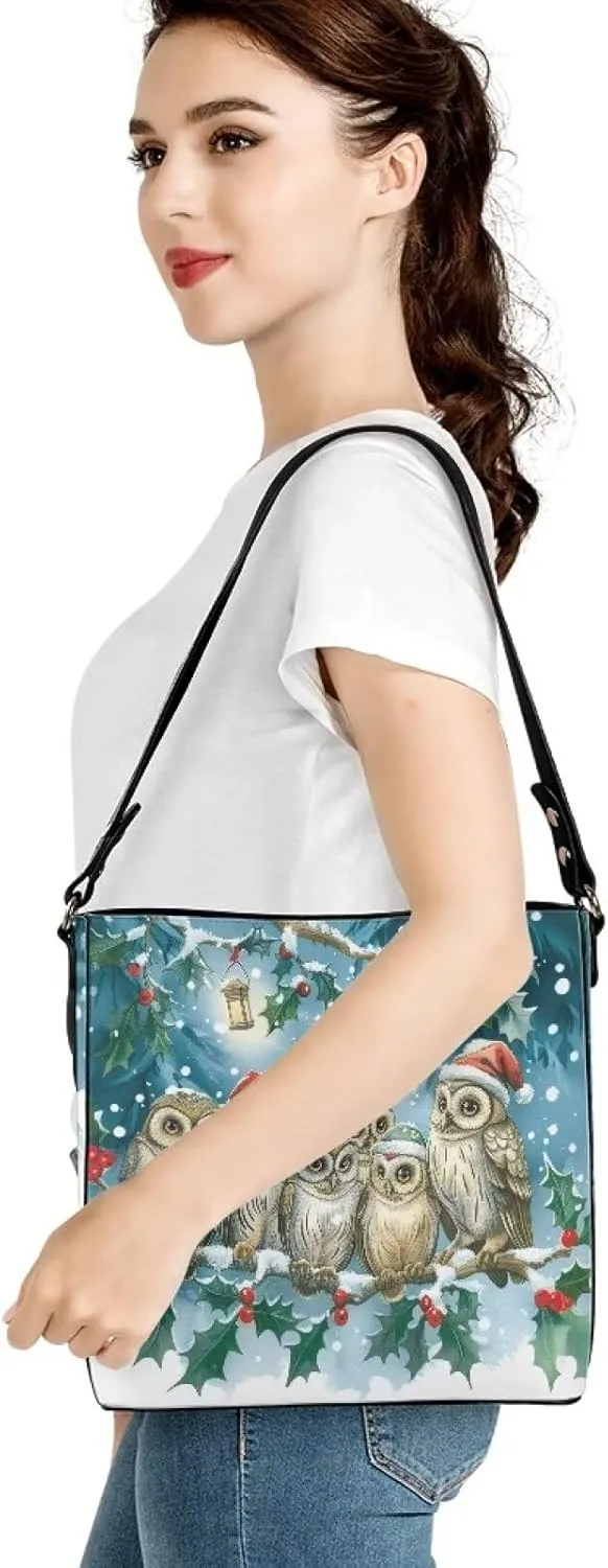 GIFTPUZZ Bucket Bags for Women Trendy Bucket Bag Purses Crossbody Bags for Women PU Leather Tote Bag Waterproof