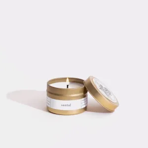 Gold Travel Candle (Santal)