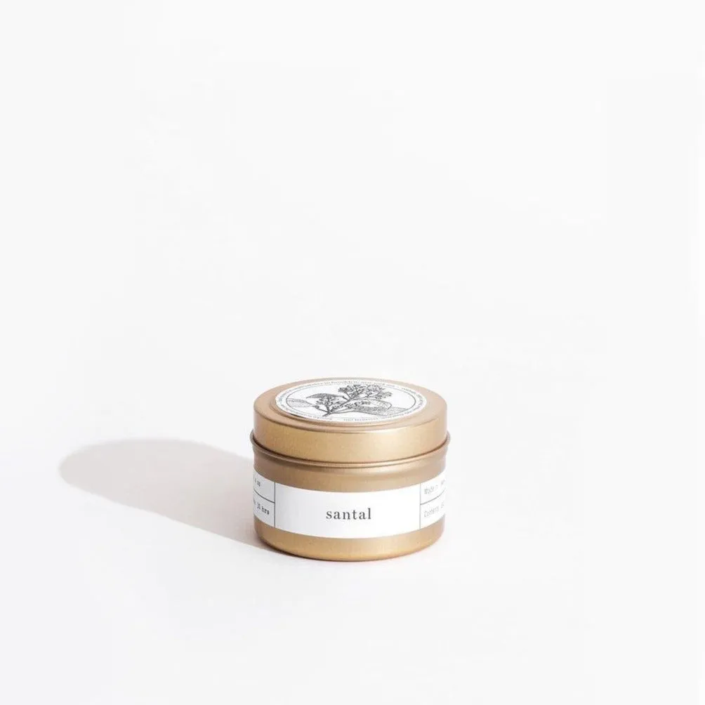 Gold Travel Candle (Santal)