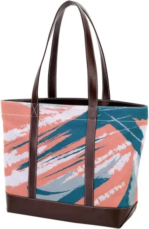 Graffiti in Color-109 Tote Bags Durable Leather Canvas Purses and Handbags for Women Top Handle Shoulder Satchel Hobo Bags