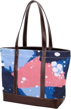 Graffiti in Color-139 Tote Bags Durable Leather Canvas Purses and Handbags for Women Top Handle Shoulder Satchel Hobo Bags