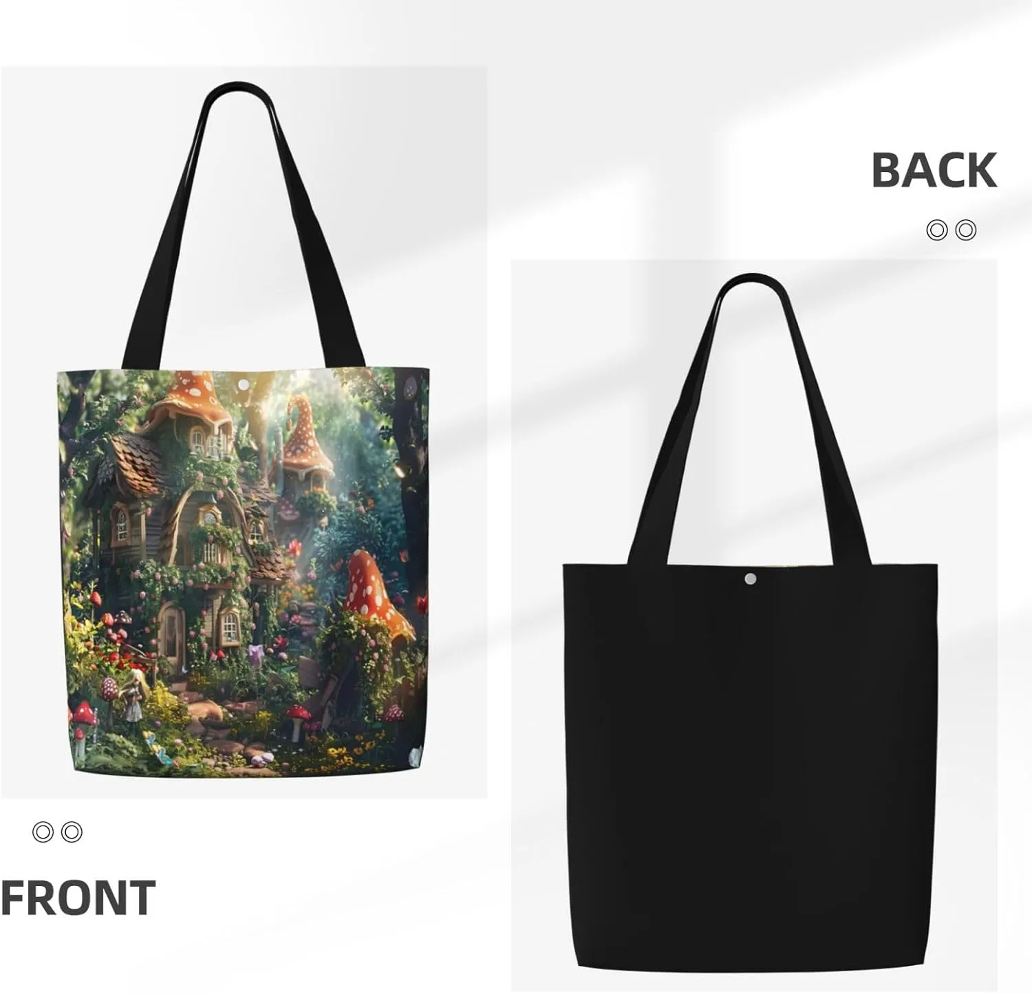 Green Mandala Abstract Canvas Shoulder Bag Reusable Tote Bag Soft Lightweight Cloth Bags For Women Girls Lady Casual