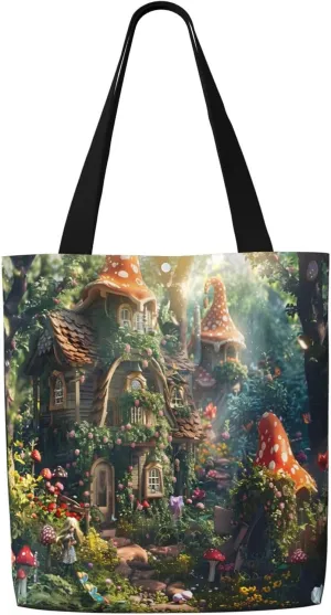 Green Mandala Abstract Canvas Shoulder Bag Reusable Tote Bag Soft Lightweight Cloth Bags For Women Girls Lady Casual