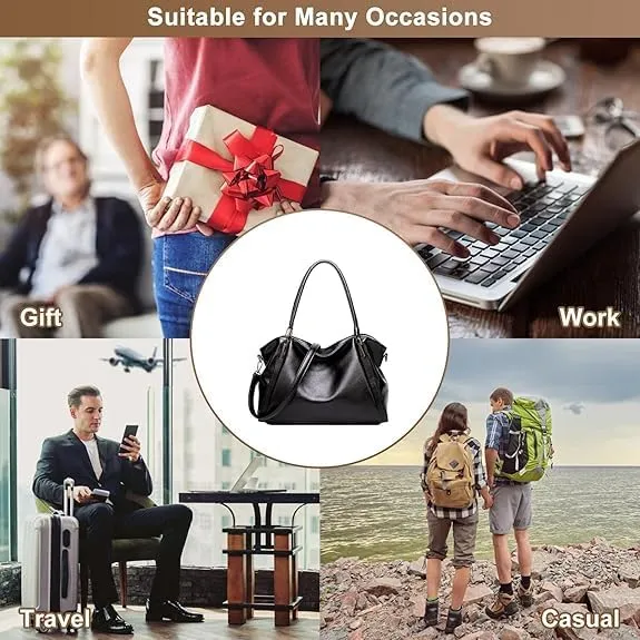 Handbag and Purses for Women, Soft PU Leather Hobo Tote Bags Fashion Large Capacity Underarm Bag