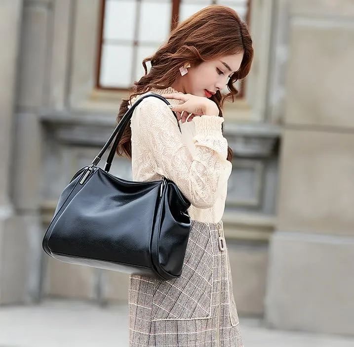 Handbag and Purses for Women, Soft PU Leather Hobo Tote Bags Fashion Large Capacity Underarm Bag