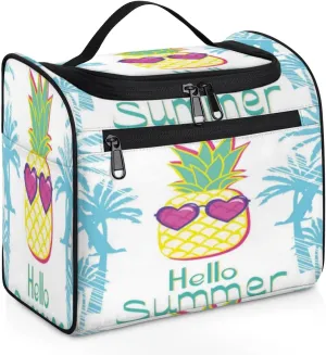 Hanging Toiletry Bags for Traveling Men Hello Summer Chic Large Dopp Kit Travel Toiletry Bag for Women Travel Cosmetic Makeup Organizer Shower Bathroom Bag