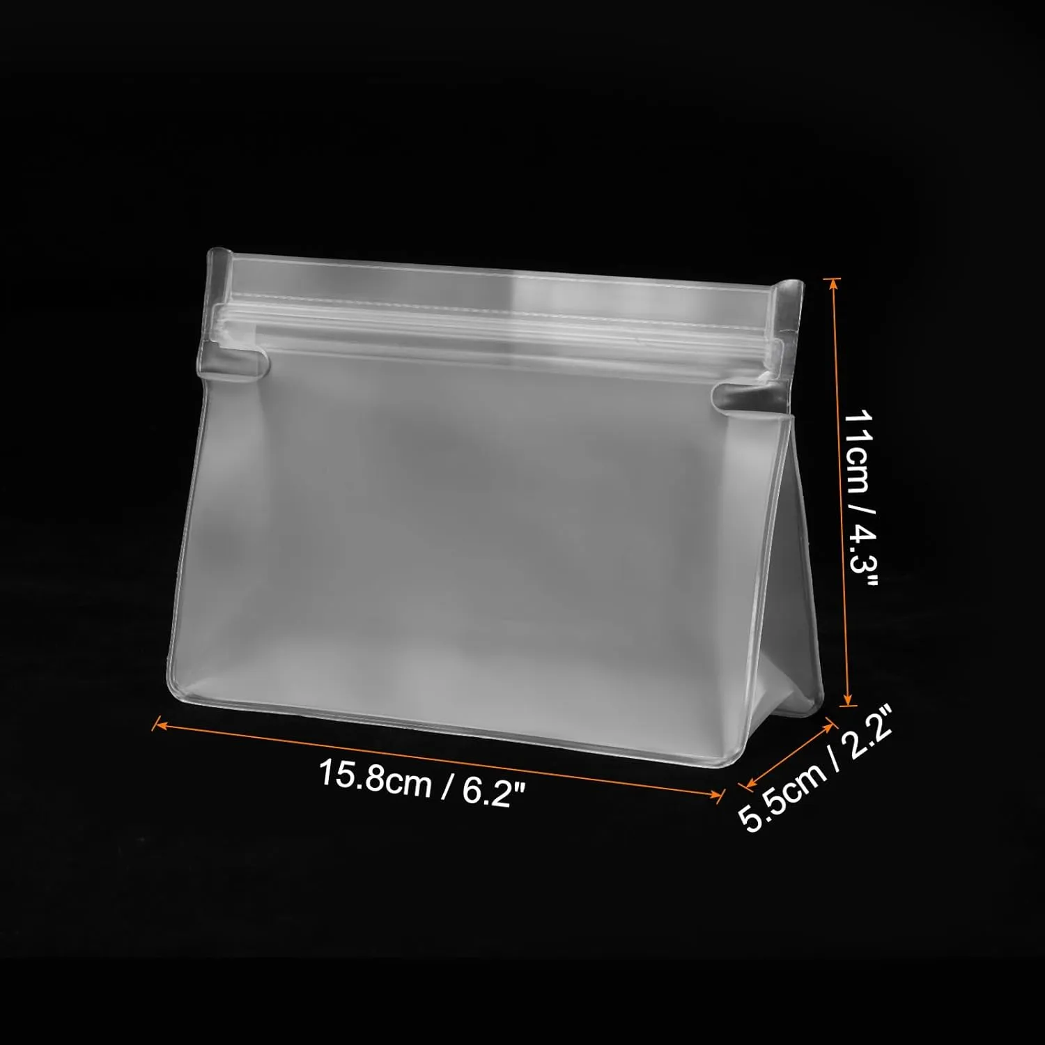 HARFINGTON 6pcs Mini Clear Makeup Bags EVA Waterproof Small Cosmetic Organizer Pouch with Zipper for Travel Carry-on Airport Toiletry Makeup Bags