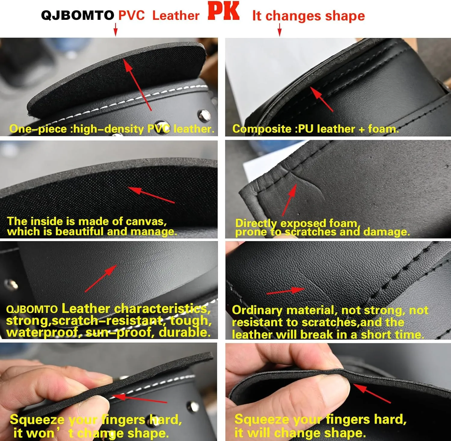 High-density Leather Motorcycle Saddlebags-Throw Over Saddle bags Panniers Side Bags with cup holder,Waterproof,Side Tool Bag,Storage Tool Bag for Motorbike,Universal,1Pair,M(Black3)