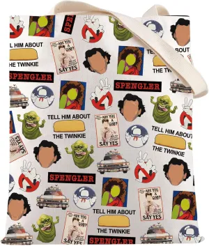 HOLLP Ghost Fans Gift Ghost Shopping Bag TELL HIM Tote Bag Gift for Movie Action Lover Classic Cult Movie Shopping Bag