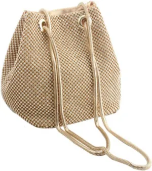 Homoyoyo Chic Diamond Clutch Purse Shoulder Bag Bucket Bag Polyester Handbag Glitter Purse
