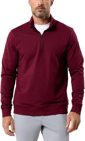 INTO THE AM Endeavor Quarter Zip Pullover Men S-4XL Mens 1/4 Zip Golf Sweater Jacket