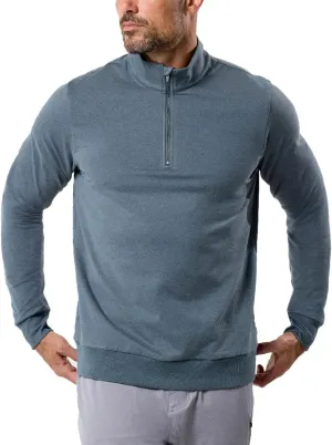INTO THE AM Endeavor Quarter Zip Pullover Men S-4XL Mens 1/4 Zip Golf Sweater Jacket