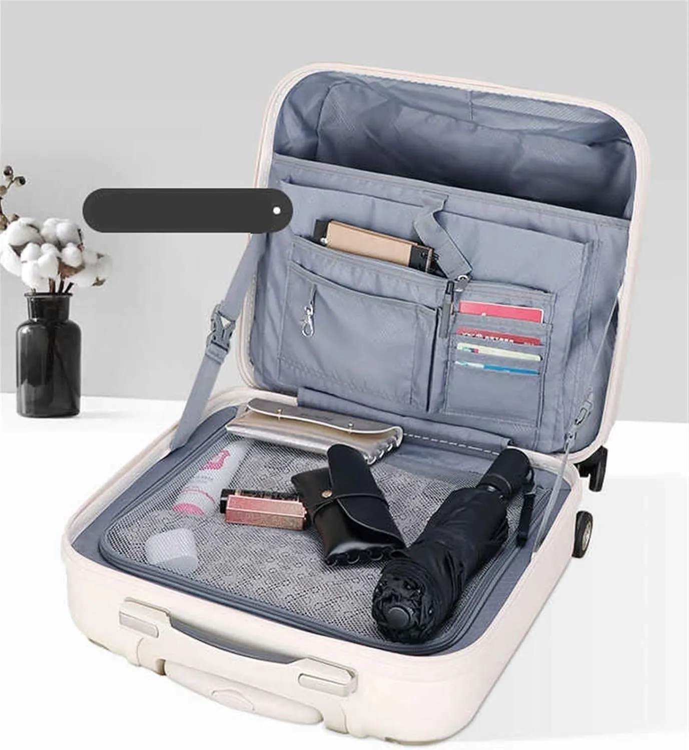 IRYZE Lightweight Suitcase Hardside Expandable Spinner Wheel Luggage, TSA Locks PC Lightweight Suitcases Luggage Carry on Luggage (Color : A, Size : 18inch)