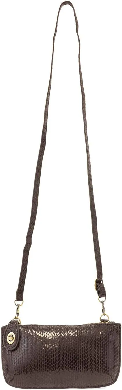 Joy Susan Womens Crossbody Wristlet: Python Clutch