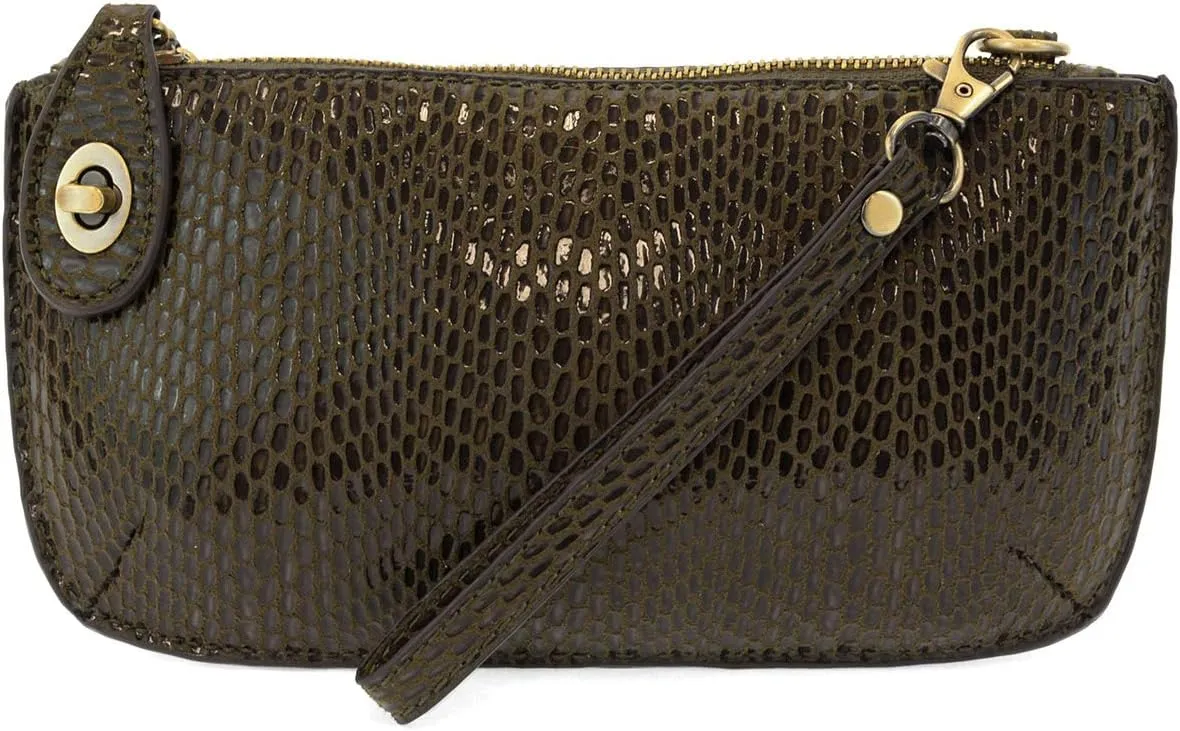 Joy Susan Womens Crossbody Wristlet: Python Clutch