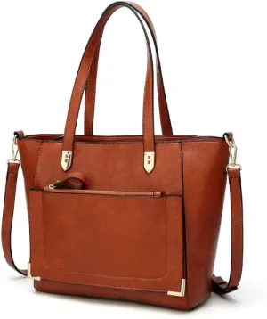 JSEIAJB Tote Bag for Women PU Purses Handbags Leather Handles Womens Ladies Waterproof Zipper Travel Work Shoulder Purse