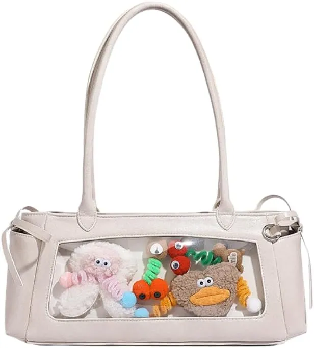 Kawaii Lolita Ita Shoulder Bag Cute Baguette Shoulder Handbag Trendy Purse Aesthetic Streetwear Coquette Sling Purse