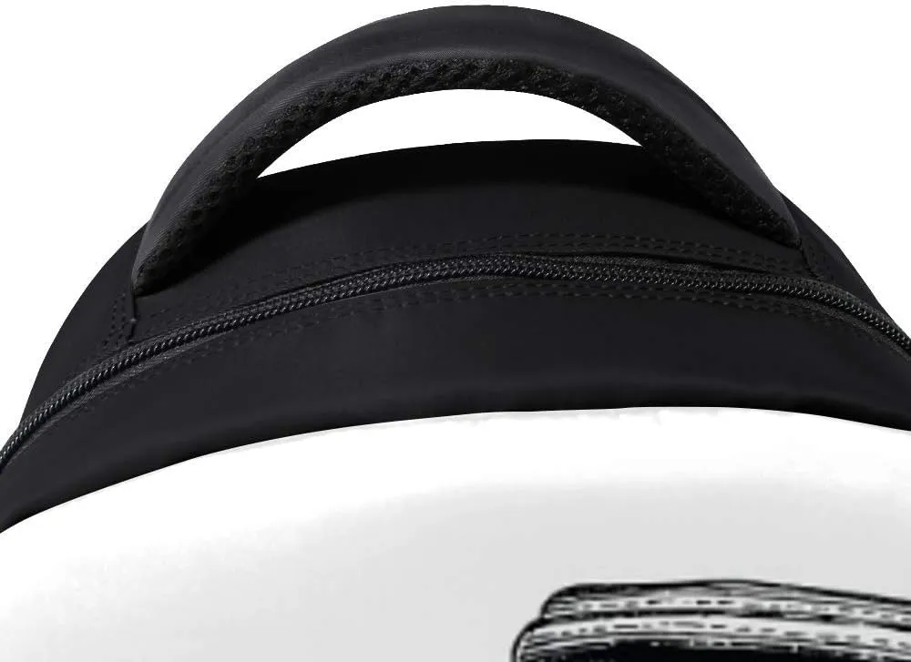 Kuizee Classic Backpack Schoolbag Adjustable Padded Shoulder Straps Daypack Beak Doctor Hand Drawn Vintage Sketch Casual Bags Durable College Daily 16Inch