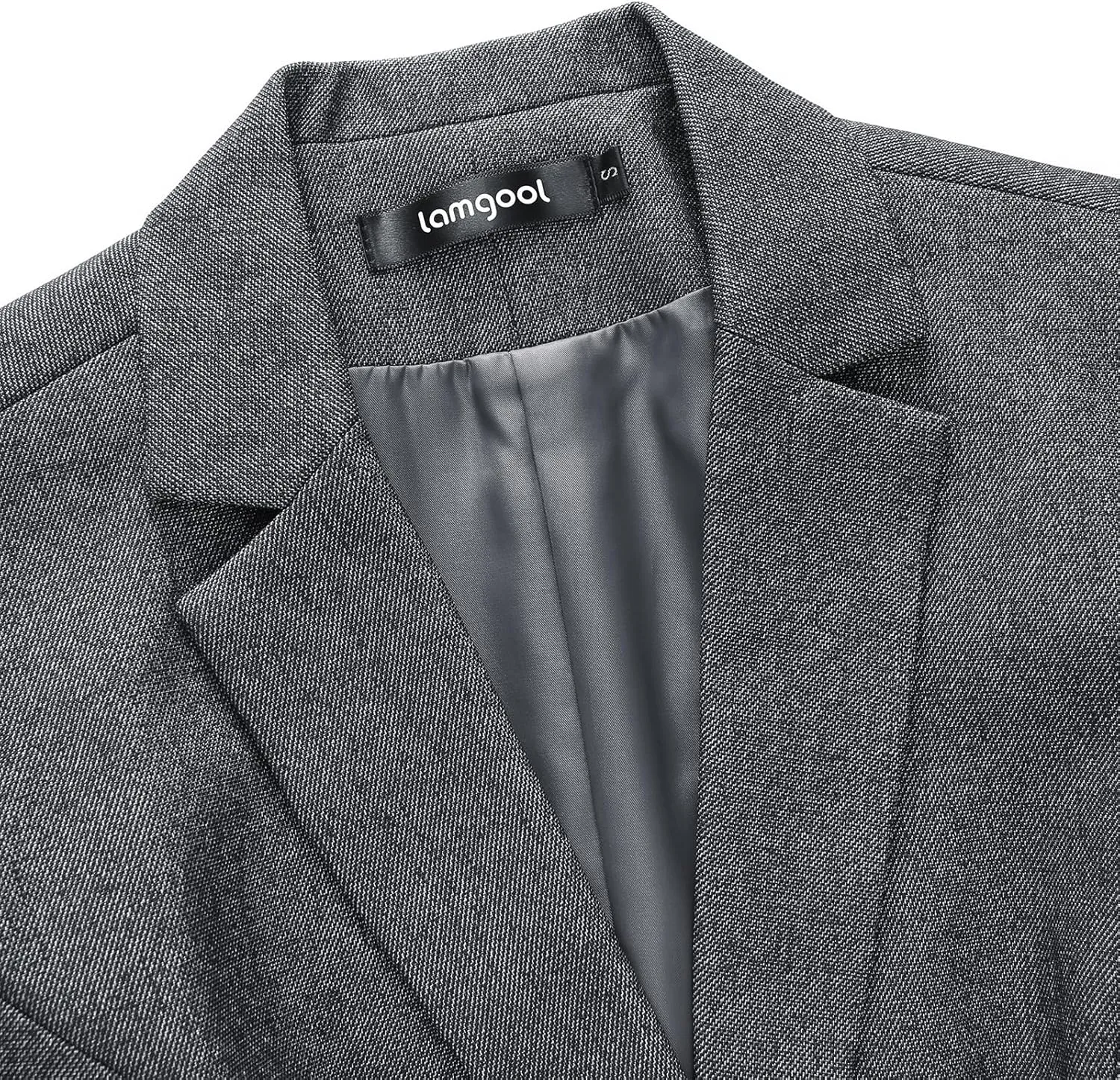 Lamgool Women's Business Skirt Suit Set 2 Piece Office Outfits Notched Lapel Blazer and Pencil Skirt