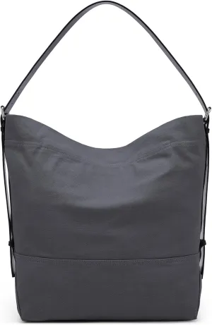 Large Canvas Tote Bag for Women Men Handbags Belted Shoulder Bags Crossbody Purses for Work Travel (No Distressed)