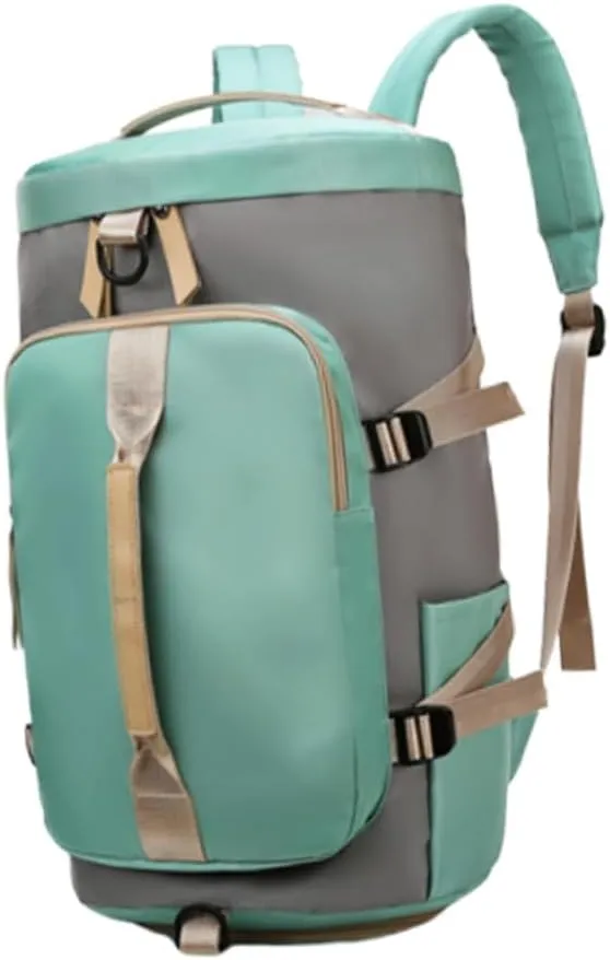 Large Capacity Holdall Bag for Travel Versatile Fitness Backpack for Outdoor Use and Grey Travel Tote for Weekend Trips and Daily Activities