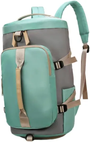 Large Capacity Holdall Bag for Travel Versatile Fitness Backpack for Outdoor Use and Grey Travel Tote for Weekend Trips and Daily Activities
