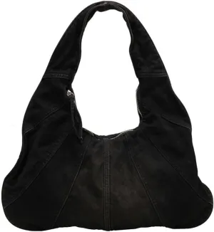 Large Capacity Shoulder Casual Tote Retro Top Handle Jean Purse Hobo Ladies Classic Underarm Women Handbag