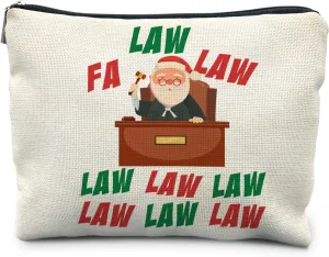 Lawyer Gifts for Women, Lawyer Santa Makeup Bag, Christmas Gifts for Lawyer, Fa Law Law Lawyer Cosmetic Bags Makeup Pouch