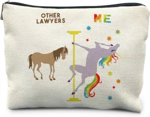 Lawyer Makeup Bag - Funny Cosmetic Pouch for Women, Law Graduation and Future Lawyer Gifts