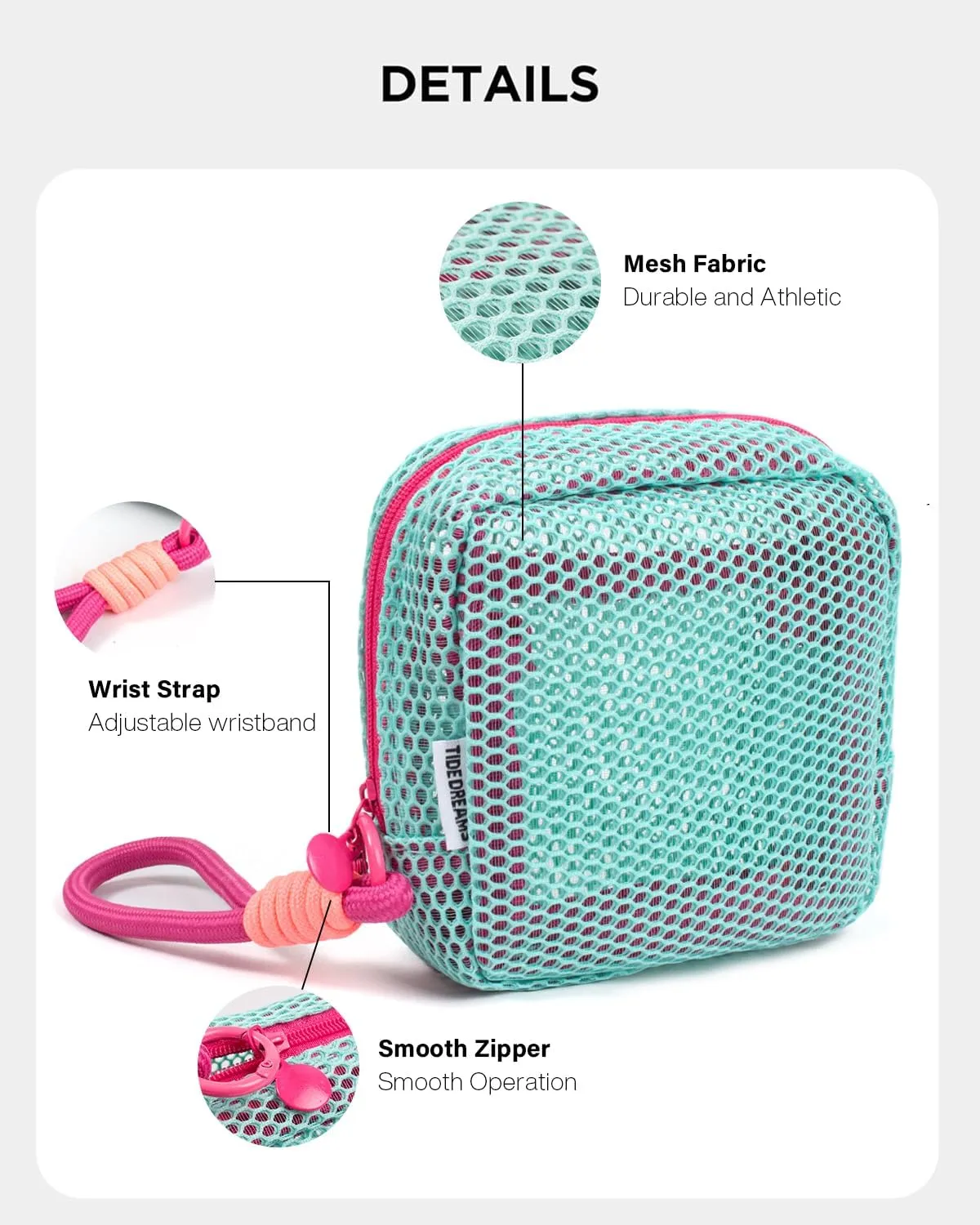 LETGO Mesh Makeup Bag Mesh Cosmetic Bag Travel Toiletry Bag Pouch with Zipper Mini Cute Makeup Cosmetic Travel Toiletry Purse Bag for Travel Accessories (Green)